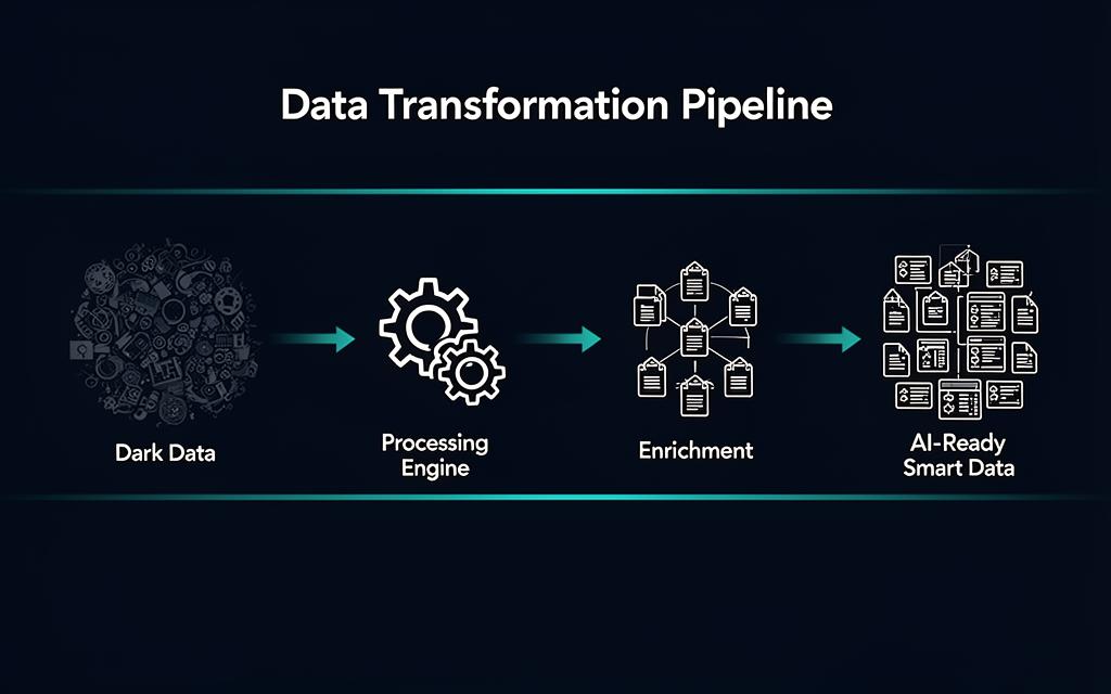 Data Transformation Pipeline from Dark Data to AI-Ready Smart Data