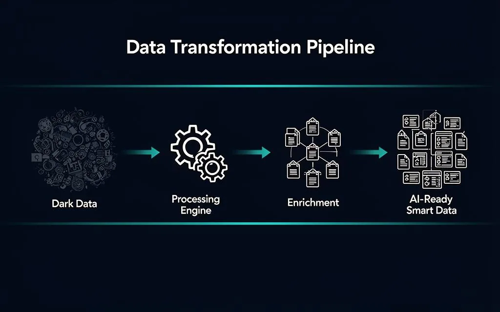 Data Transformation Pipeline from Dark Data to AI-Ready Smart Data