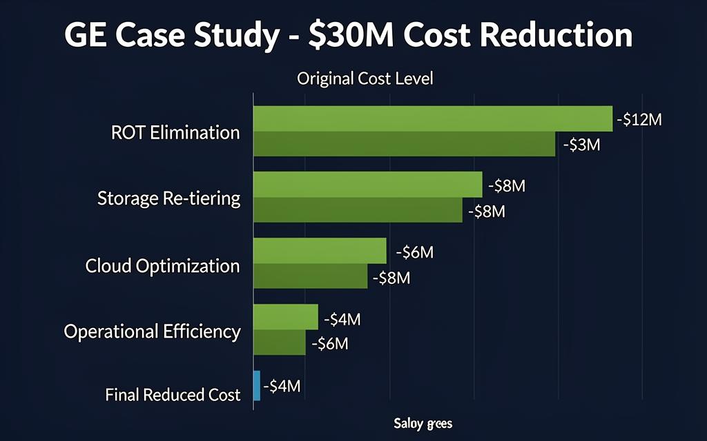 GE Case Study - $30M Cost Reduction Breakdown
