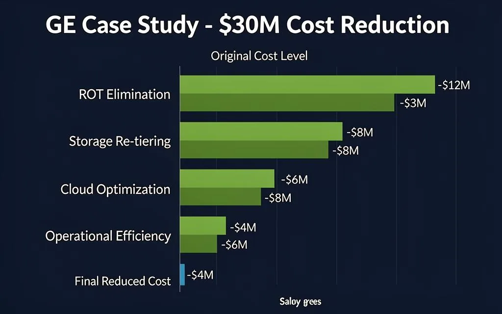 GE Case Study - $30M Cost Reduction Breakdown