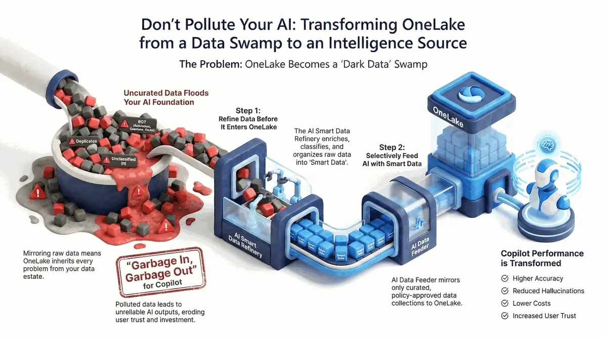 Don't Pollute Your AI: Transforming OneLake from a Data Swamp to an Intelligence Source