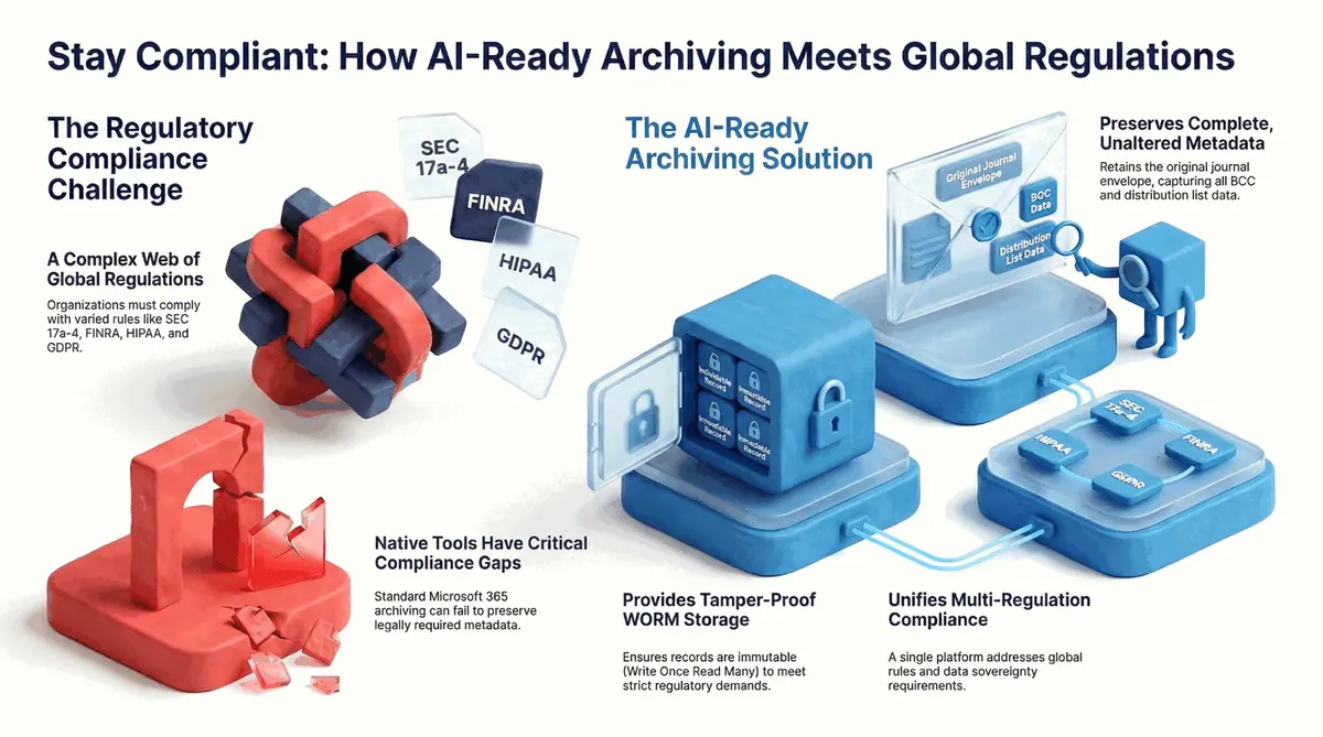 Stay Compliant: How Smart Data Archive Meets Global Regulations - SEC 17a-4, FINRA, HIPAA, GDPR